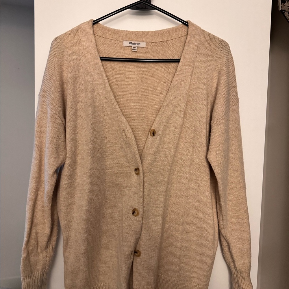 Madewell Women's Beige Cardigan Sweater